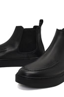Men's Black Leather Chelsea Boot | Derimod