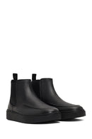 Men's Black Leather Chelsea Boot | Derimod