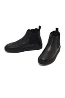 Men's Black Leather Chelsea Boot | Derimod