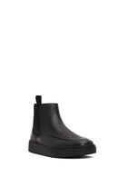 Men's Black Leather Chelsea Boot | Derimod