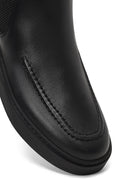 Men's Black Leather Chelsea Boot | Derimod