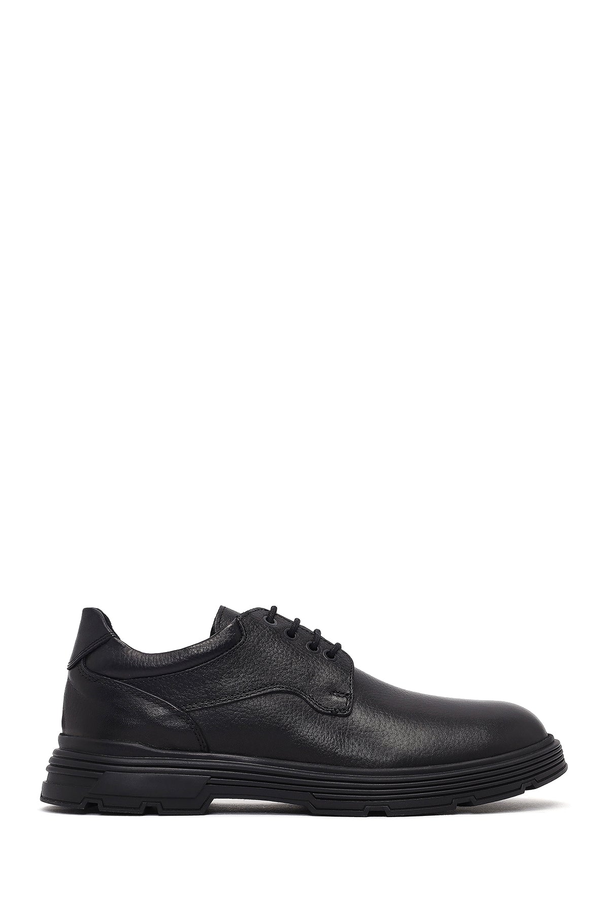 Men's Black Lace-up Leather Casual Shoes 25WFD681518 | Derimod