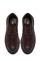 Men's Brown Lace-Up Leather Casual Shoes | Derimod