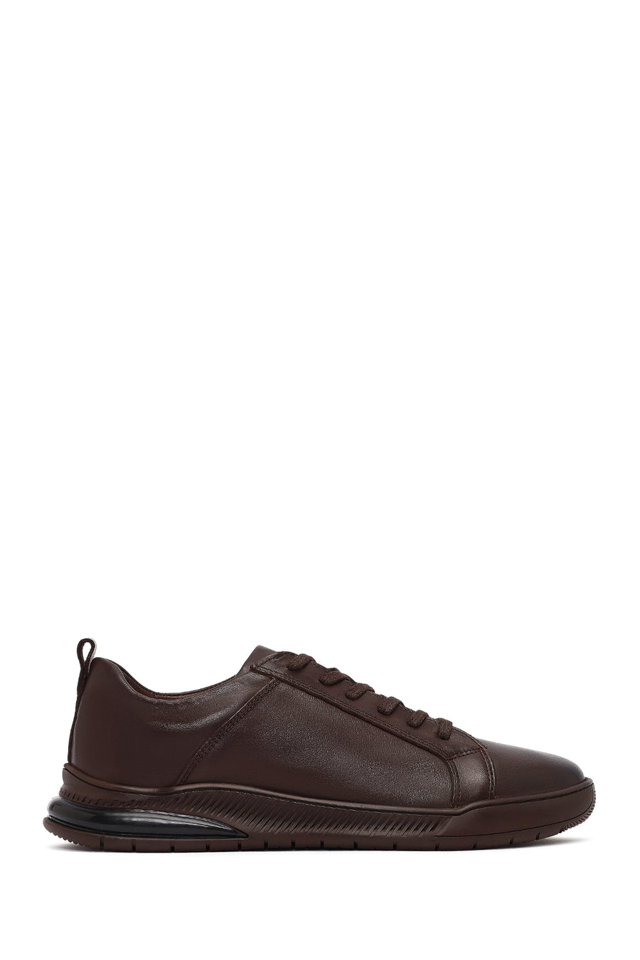 Erkek Kahverengi Bağcıklı Deri Casual Sneaker 25WFD681718 | Derimod