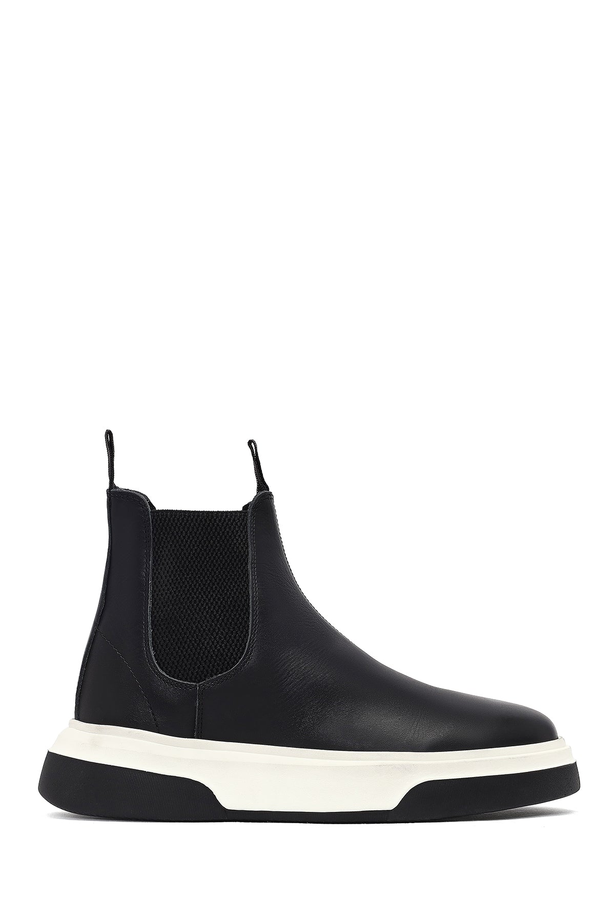 Erkek Siyah Kalın Tabanlı Deri Casual Chelsea Bot 25WFD681918 | Derimod
