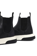 Erkek Siyah Kalın Tabanlı Deri Casual Chelsea Bot | Derimod