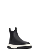 Erkek Siyah Kalın Tabanlı Deri Casual Chelsea Bot | Derimod