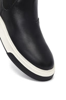 Erkek Siyah Kalın Tabanlı Deri Casual Chelsea Bot | Derimod