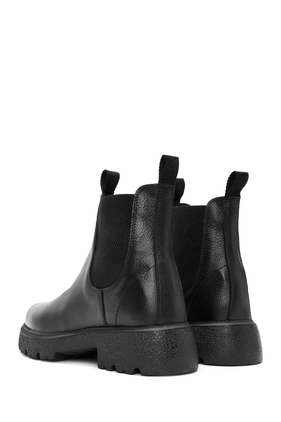 Male Black Leather Chelsea Boots