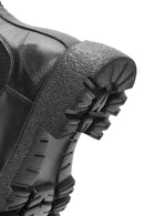 Male Black Leather Chelsea Boots | Derimod