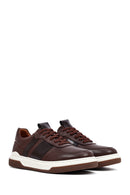 Men's Brown Lace-Up Leather Sneakers | Derimod