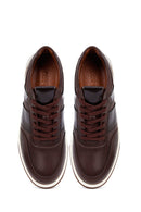 Men's Brown Lace-Up Leather Sneakers | Derimod