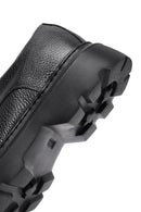 Erkek Siyah Bağcıklı Kalın Tabanlı Deri Casual Ayakkabı | Derimod