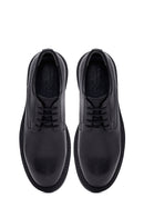 Erkek Siyah Bağcıklı Deri Casual Ayakkabı | Derimod