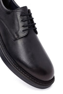 Erkek Siyah Bağcıklı Deri Casual Ayakkabı | Derimod