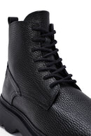 Erkek Siyah Fermuarlı Kalın Tabanlı Deri Bot | Derimod