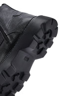 Erkek Siyah Fermuarlı Kalın Tabanlı Deri Bot | Derimod