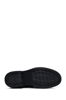 Male Black Leather Casual Loafers | Derimod