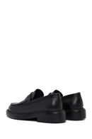 Male Black Leather Casual Loafers | Derimod