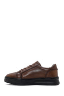 Men's Brown Lace-Up Leather Sneakers | Derimod