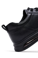 Erkek Siyah Bağcıklı Deri Sneaker | Derimod