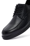 Erkek Siyah Bağcıklı Deri Casual Ayakkabı | Derimod