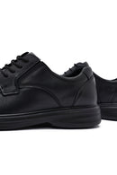 Erkek Siyah Bağcıklı Deri Casual Ayakkabı | Derimod