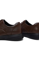 Erkek Kahverengi Bağcıklı Deri Casual Ayakkabı | Derimod