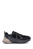 Derimod Dry Men's Black Lace-Up Thick-Soled Fabric Sneaker | Derimod