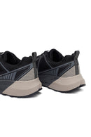 Derimod Dry Men's Black Lace-Up Thick-Soled Fabric Sneaker | Derimod