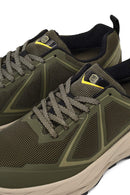 Derimod Dry Erkek Haki Bağcıklı Kalın Tabanlı Kumaş Sneaker | Derimod