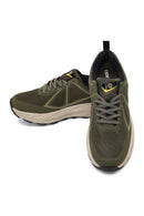 Derimod Dry Erkek Haki Bağcıklı Kalın Tabanlı Kumaş Sneaker | Derimod