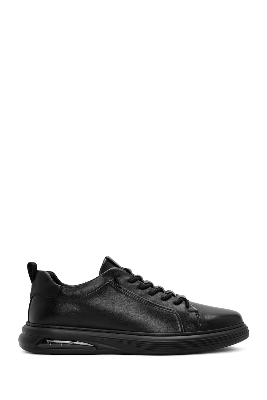Men's Black Lace-Up Leather Sneaker 25WFD690518 | Derimod