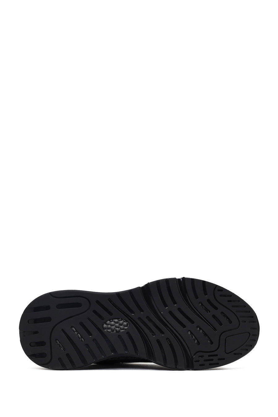 Derimod Zero Men's Black Thick-Soled Lace-Up Fabric Sneakers