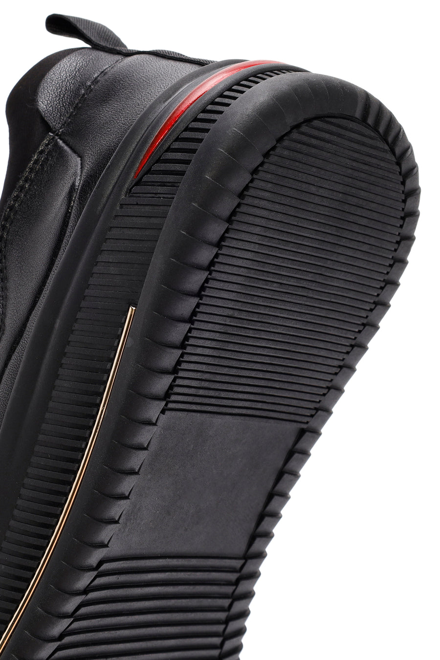 Erkek Siyah Bağcıklı Deri Sneaker