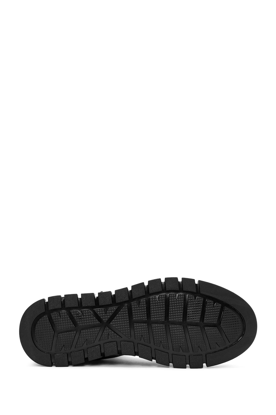 Men's Black Zippered Leather Sports Boots