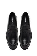 Erkek Siyah Deri Loafer | Derimod