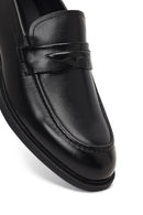 Erkek Siyah Deri Loafer | Derimod