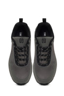 Derimod Dry Men's Gray Lace-Up Fabric Sneaker | Derimod