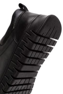 Men's Black Lace-Up Leather Casual Sneakers | Derimod