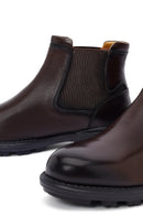 Men's Brown Leather Chelsea Boot | Derimod