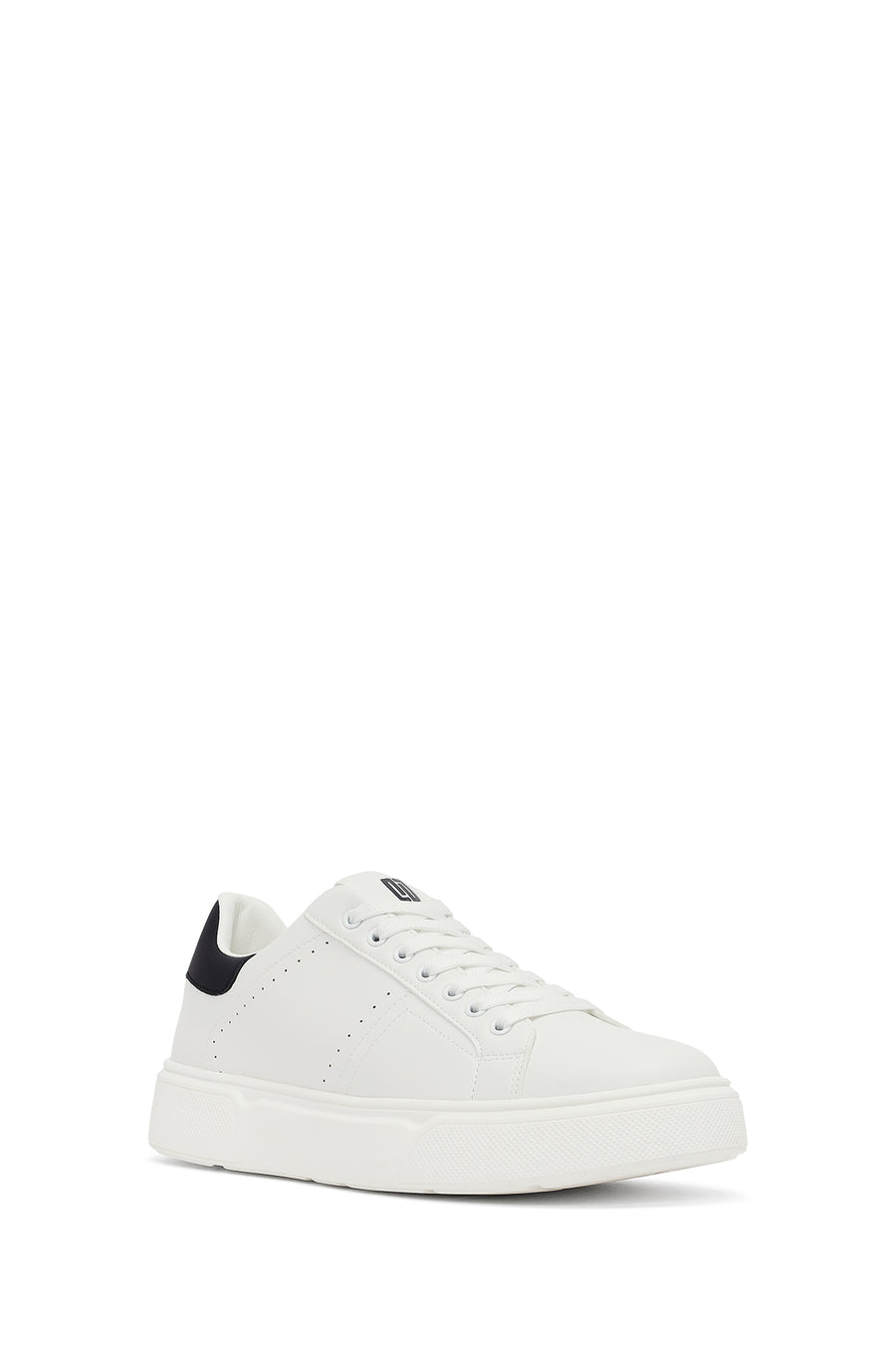 Erkek Beyaz Bağcıklı Kalın Tabanlı Sneaker