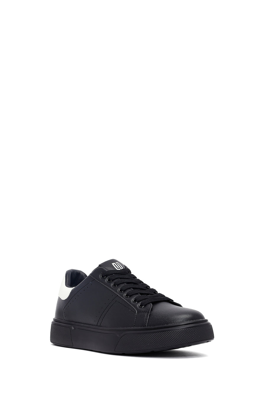 Erkek Siyah Bağcıklı Kalın Tabanlı Sneaker