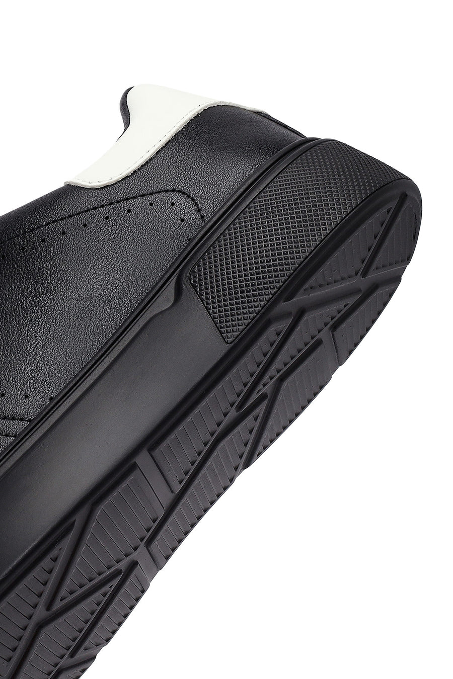 Erkek Siyah Bağcıklı Kalın Tabanlı Sneaker