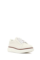 Erkek Beyaz Bağcıklı Kalın Tabanlı Sneaker | Derimod