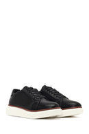 Men's Black Lace-Up Thick-Soled Sneaker | Derimod