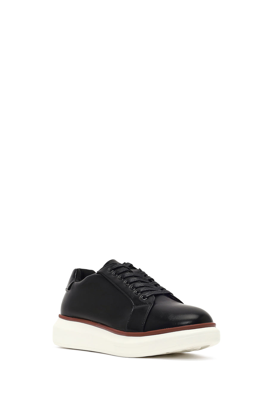 Erkek Siyah Bağcıklı Kalın Tabanlı Sneaker
