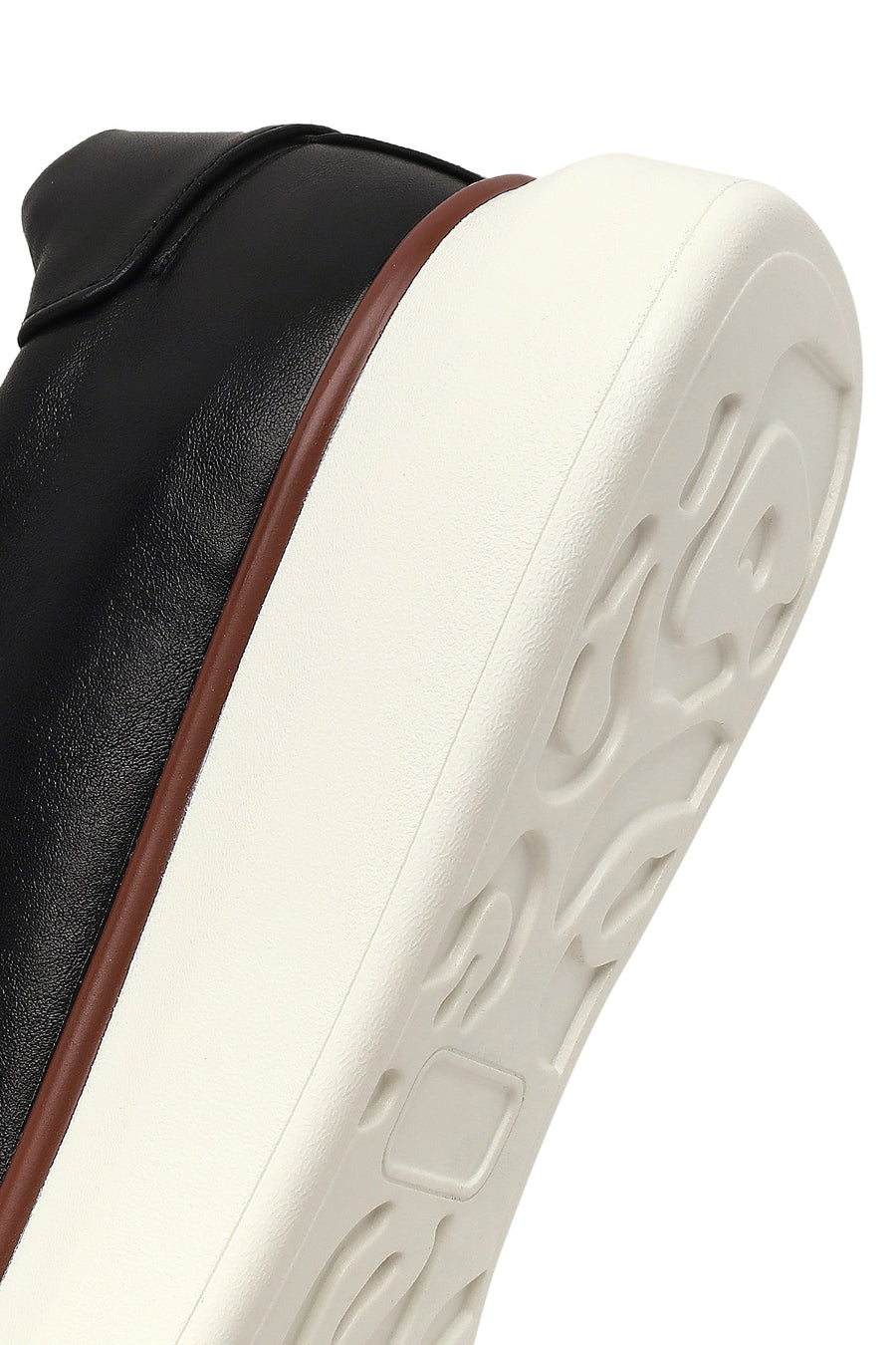 Erkek Siyah Bağcıklı Kalın Tabanlı Sneaker