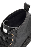 Erkek Siyah Bağcıklı Deri Spor Bot | Derimod