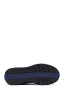 Men's Black Zippered Thick Sole Leather Boat | Derimod